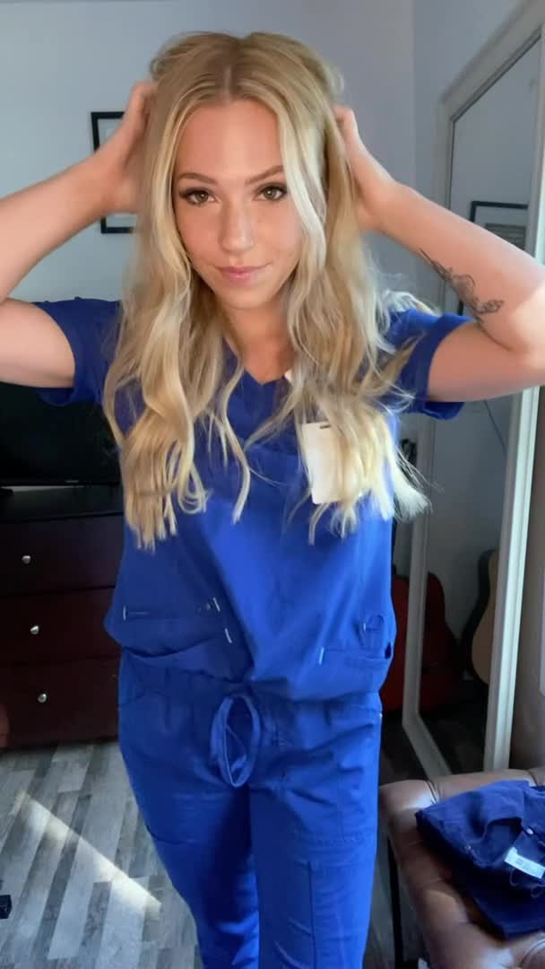 Shared Video by howlongtil with the username @howlongtil,  January 23, 2024 at 9:20 PM and the text says 'Damn naughty nurse.... I love it'