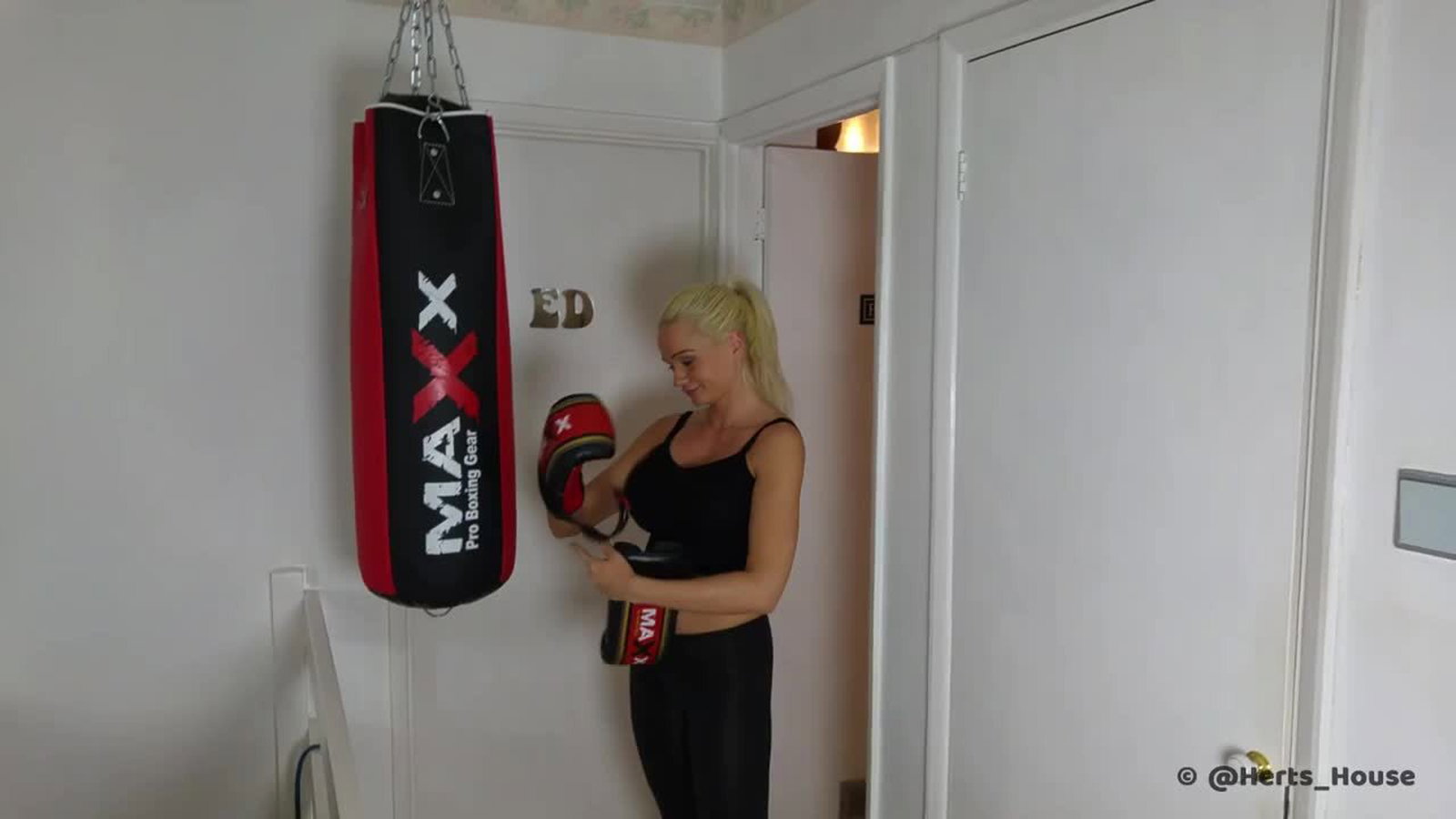 Video by HertsStudioXXX with the username @HertsStudioXXX, who is a brand user,  June 8, 2022 at 11:30 AM. The post is about the topic Boxing and the text says 'Finlands Top Pornstar Boxing workout'