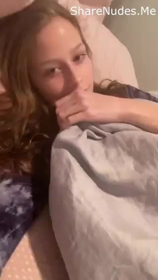 Video by NuttinButtTeens with the username @NuttinButtTeens,  February 19, 2021 at 12:40 AM and the text says 'Who wants to cuddle naked with me'