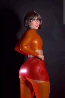 Shared Video by Mr.MaxO with the username @Mr.MaxO,  October 27, 2024 at 2:40 PM. The post is about the topic Cosplay and the text says 'ohh Velma❤️🍑💜'