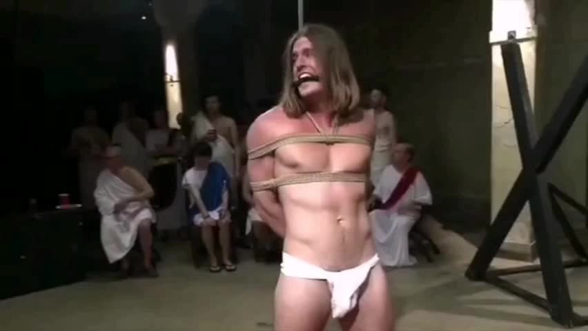 Video by Maleplay with the username @Maleplay, who is a verified user,  April 13, 2024 at 7:00 AM. The post is about the topic Gay BDSM and the text says 'Roman slave punishment I'