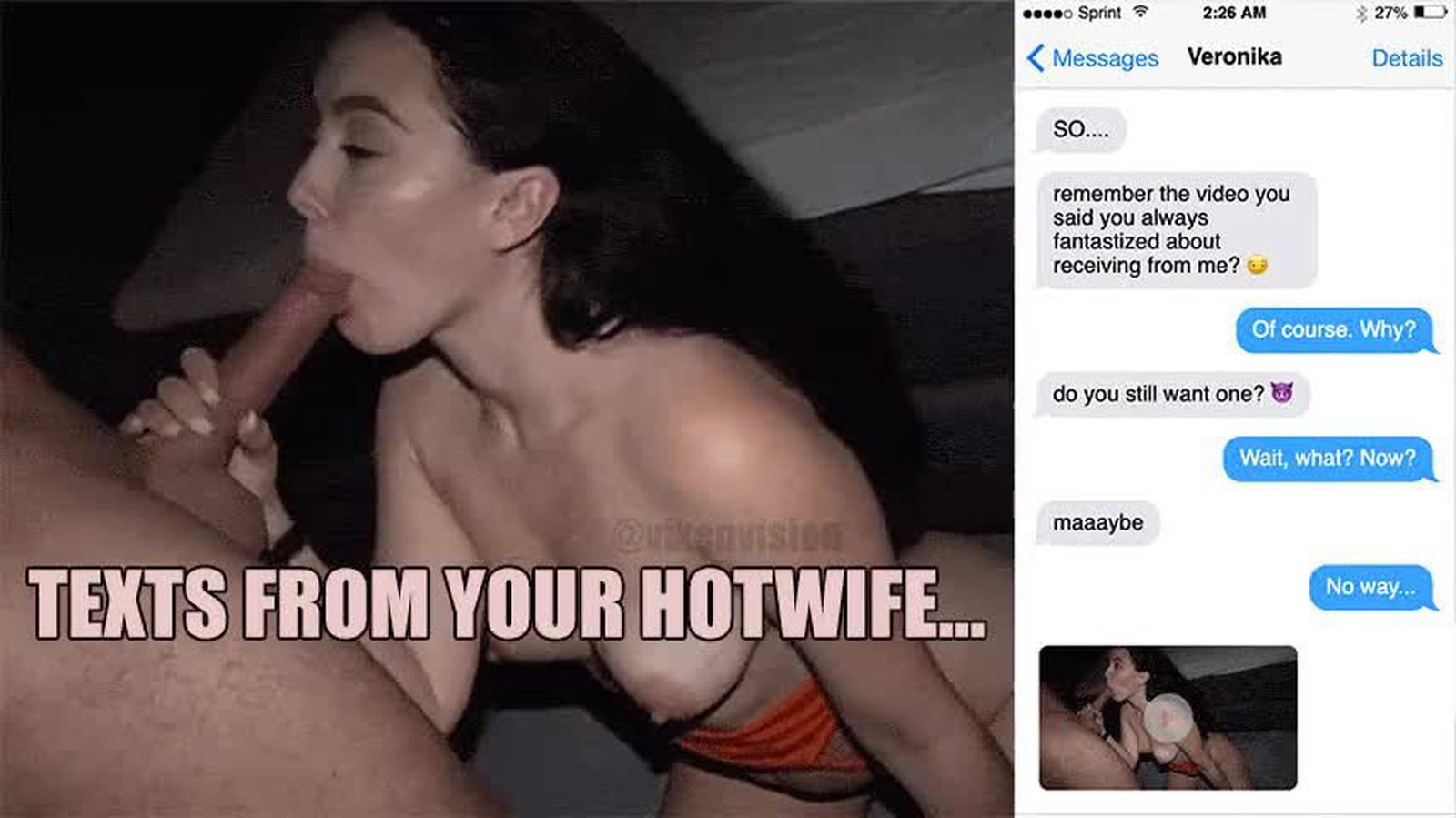 Video by iamhotwife with the username @iamhotwife,  October 30, 2021 at 12:03 AM. The post is about the topic Wife Sharing
