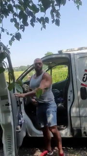 Video by Man Tools with the username @mantools,  June 7, 2021 at 8:48 PM. The post is about the topic GayPiss and the text says 'Pissing by his truck'