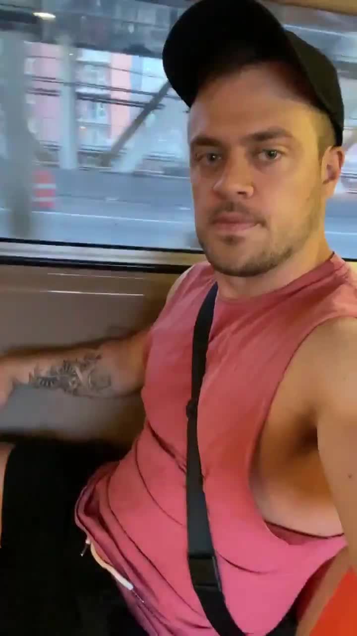 Video by Man Tools with the username @mantools,  July 22, 2021 at 12:24 AM. The post is about the topic Gay Exhibitionists and the text says 'On the train'