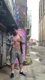 Video by Man Tools with the username @mantools,  August 11, 2021 at 6:05 AM. The post is about the topic Gay Exhibitionists and the text says 'In the alleyway'