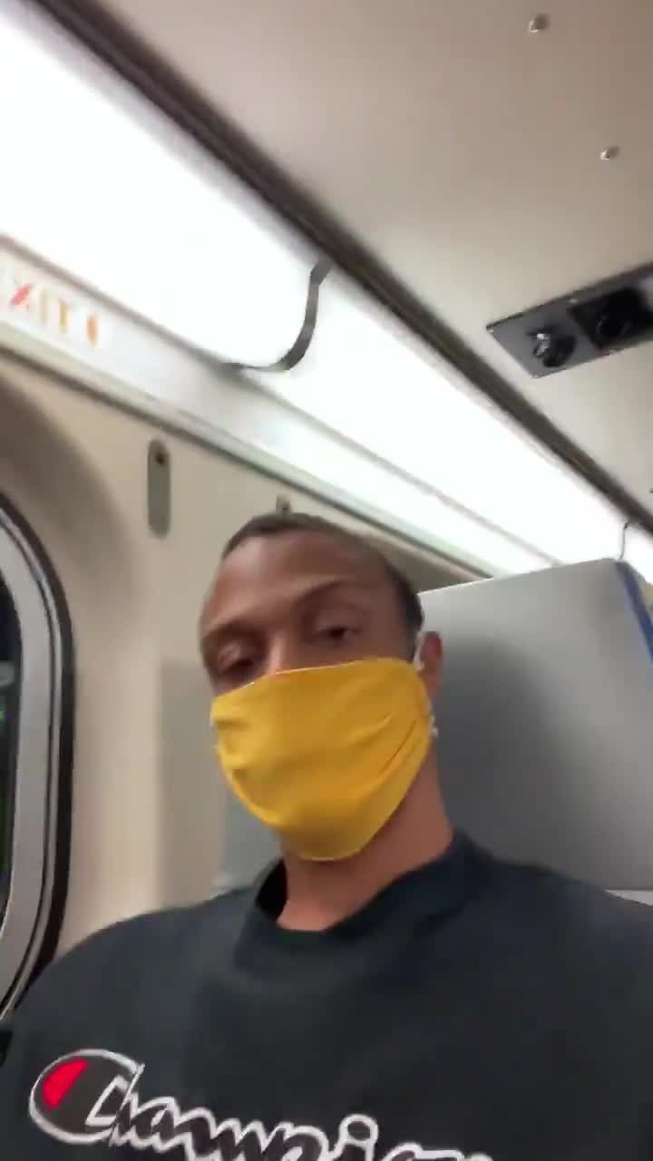 Video by Man Tools with the username @mantools,  August 11, 2021 at 7:11 AM. The post is about the topic Gay Exhibitionists and the text says 'Cumming on the train'