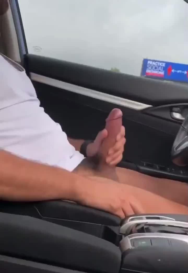 Video by Man Tools with the username @mantools,  August 22, 2021 at 5:46 AM. The post is about the topic Men in Cars and the text says 'Cumming in the carpark'