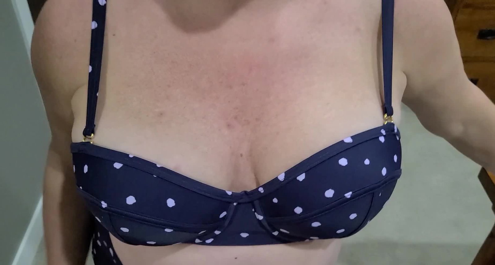 Video by Wifeshare1313 with the username @Wifeshare1313,  September 27, 2023 at 3:55 AM. The post is about the topic Boobs you want to dive in and the text says 'Cum for me.... Anyone BOLD enough to tribute and cover me?'