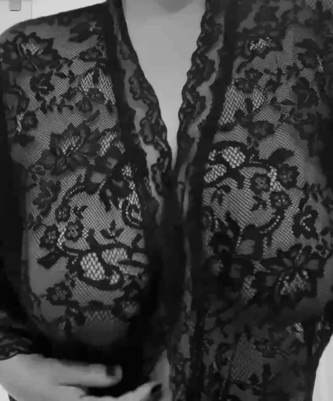 Video by onlythetwoofus with the username @onlythetwoofus, who is a verified user,  July 8, 2022 at 12:15 PM. The post is about the topic See Through and the text says 'Morning💋

#tits | #lingerie | #lace | #seethrough | #blackandwhite |  #bbw | #curvy | #sexycurvy | #realcouple | #allnatural | #nipples | #bigbreasts'