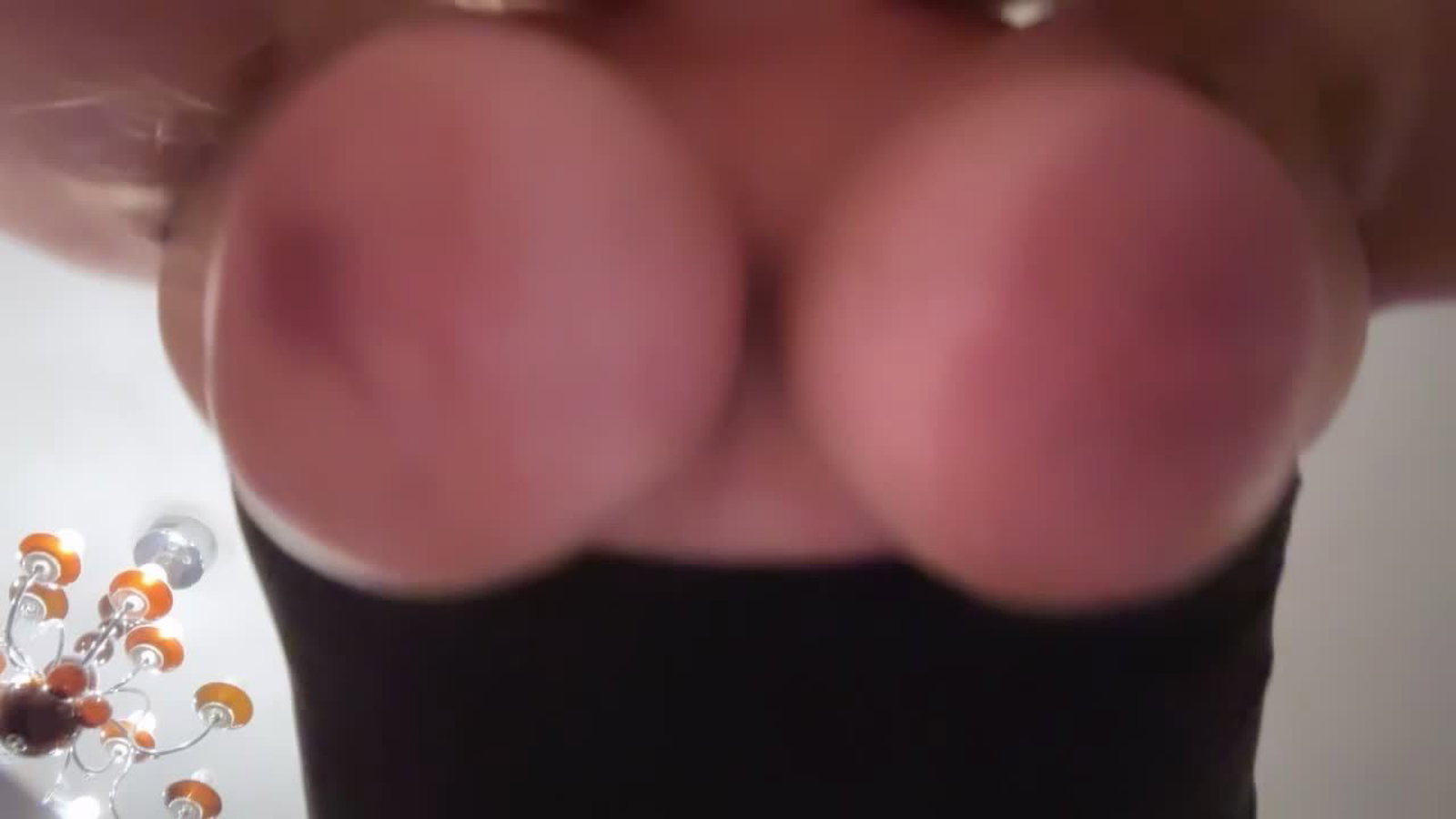Video by ShalaTease with the username @ShalaTease, who is a verified user,  December 9, 2023 at 10:52 AM. The post is about the topic TittyTease and the text says '#jiggle #boob #bounce #big #tits #nipples #milf #shalatease #tease #boobhypnosis #ontop'
