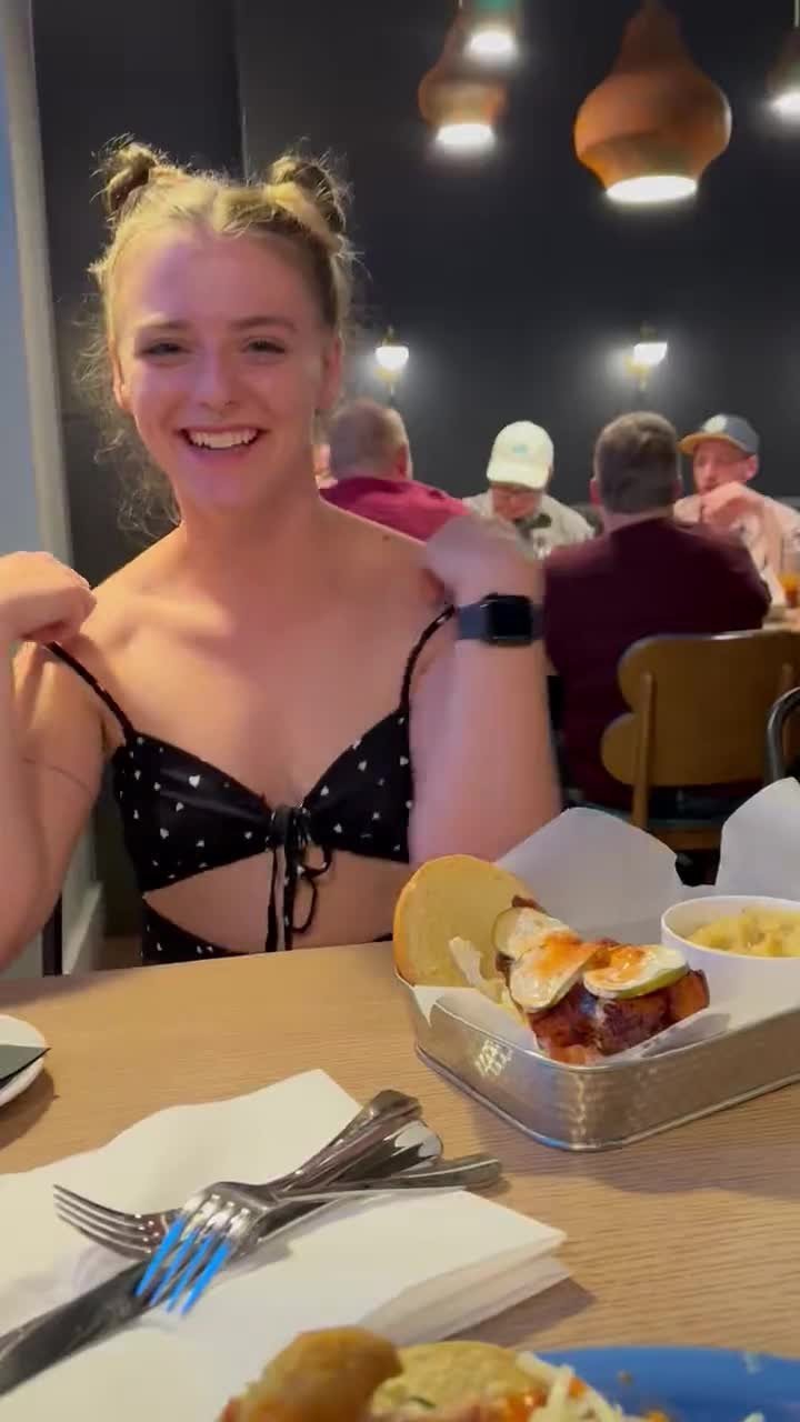Shared Video by derw 00000 with the username @derw_00000,  April 20, 2024 at 11:55 PM and the text says 'When you take the stepdaughter out to dinner without mom..'