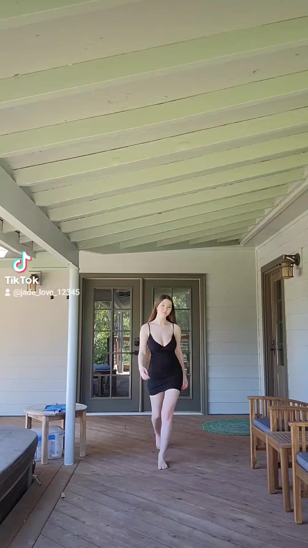 Video by Jade with the username @Jade-Love, who is a star user,  October 10, 2023 at 10:30 PM. The post is about the topic tightdresses and the text says 'Do you like my dress?'
