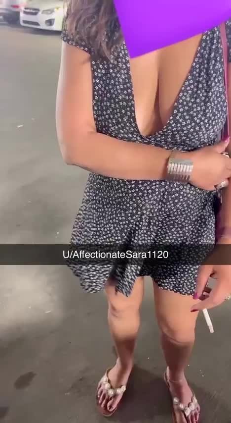 Watch the Video by Sara Purple Glasses with the username @AffectionateSara1120, posted on July 25, 2022. The post is about the topic Public  Flashing. and the text says '[oc] do you think he noticed? what would you do if you caught me?'