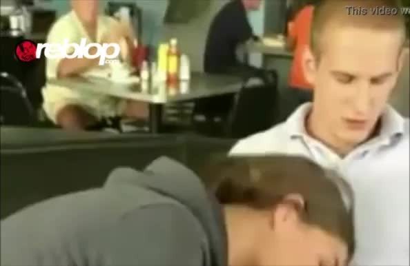 Waitress Interrupts Public Blowjob in a diner- XVIDEOS.COM