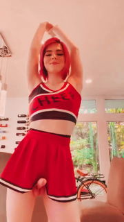 Video by BeautyLovers with the username @BeautyLovers,  July 30, 2022 at 5:37 AM. The post is about the topic Trans Women and the text says 'Ella Hot Cheerleader ❤️ #iaminlove'