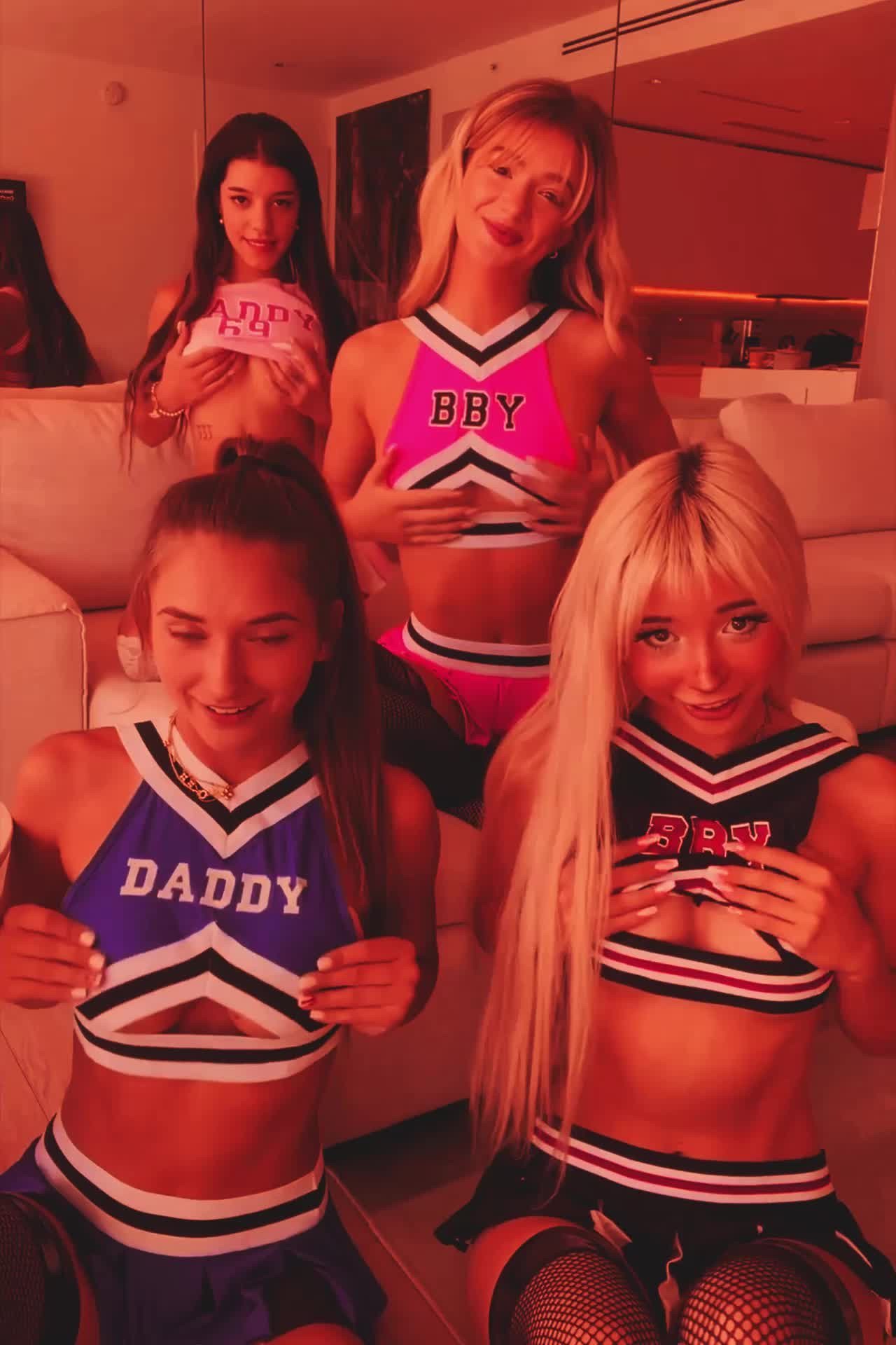 Video by BeautyLovers with the username @BeautyLovers,  August 13, 2023 at 3:35 AM. The post is about the topic Teen and the text says 'Hot Cheerleaders ❤️ #iaminlove'