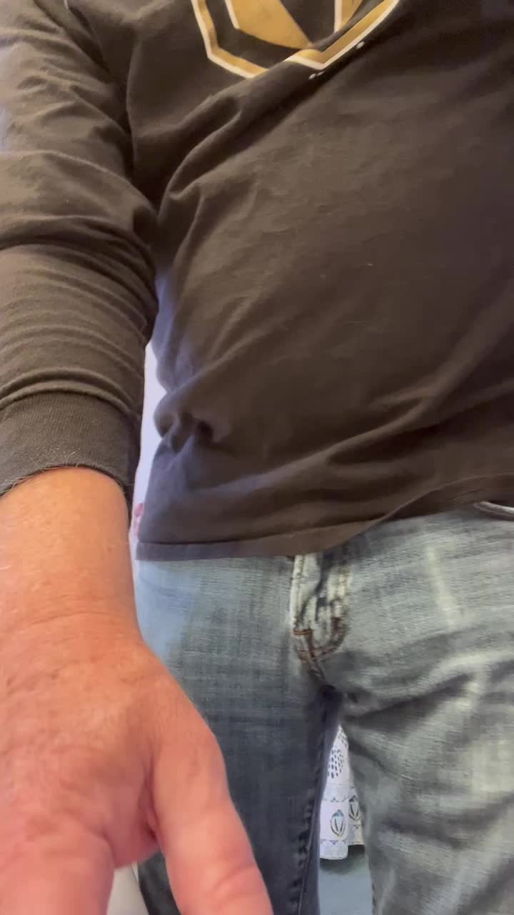 Video by Desertguy with the username @Desertguy, who is a verified user,  March 7, 2022 at 12:22 AM. The post is about the topic MEN Over 50 and the text says 'whipped out my cock'