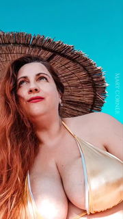 Video by Mary Corner with the username @marycorner, who is a star user,  August 29, 2024 at 2:05 PM. The post is about the topic Bra/Panty/Lingerie/Bikini and the text says 'How would you make my summer last forever???🏝️🌞

✨I know how to make yours though, and it&#039;s called &quot;-50% OFF MY DIRTY PAGE!!! HURRY UP!!!✨

---
#summer #beech #vacay #vacation #bikini #busty #redhead #hugetits #bigtits #bigboobs #milf..'