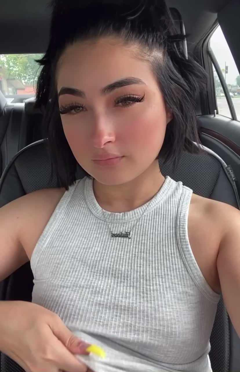 Video by MsLatina with the username @MsLatina,  December 13, 2021 at 3:46 PM. The post is about the topic Titty Drop and the text says 'Rate My Tits 1-10 ? 🧡'