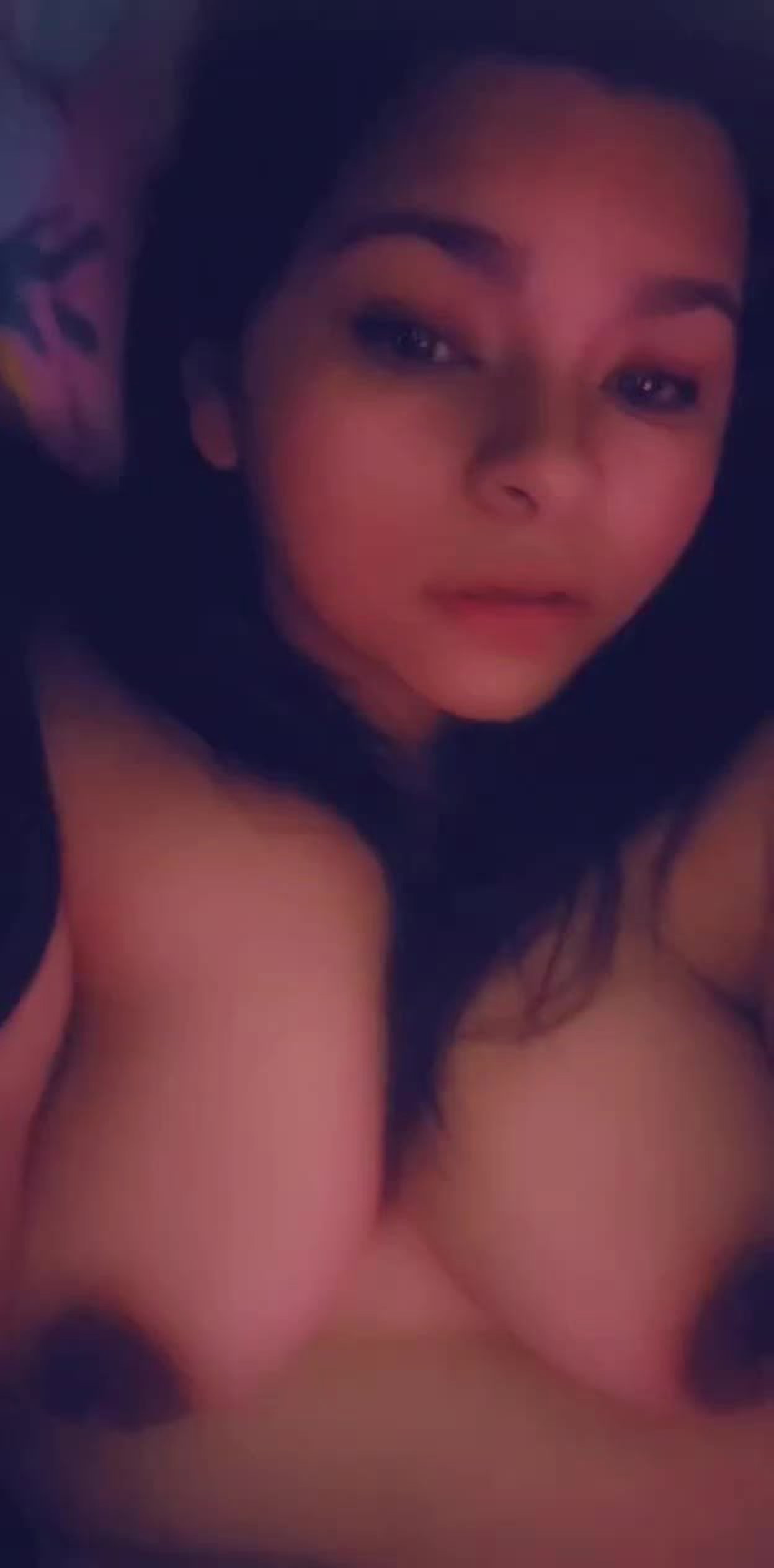 Video by BadDuckie with the username @BadDuckie, who is a verified user,  May 23, 2022 at 12:58 AM. The post is about the topic Boobs, Only Boobs and the text says 'come keep me warm 😉☺️😘'
