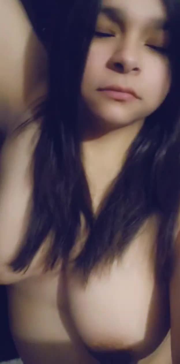 Video by BadDuckie with the username @BadDuckie, who is a verified user,  January 24, 2023 at 7:36 AM. The post is about the topic chubby amateurs and the text says 'sometimes i love my boobs...& walking around naked is my favorite part of being aloneeee..'
