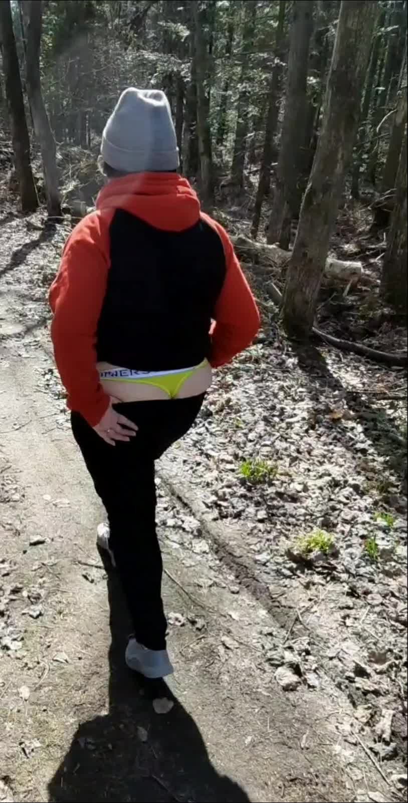 Video by King&Queen with the username @Sweetjack84, who is a verified user,  May 1, 2022 at 7:43 PM. The post is about the topic Amateurs and the text says 'Hi guys, i repost my video because i have accidently delete my first post 😑

Little walk in the woods with my sweet wife 😍'