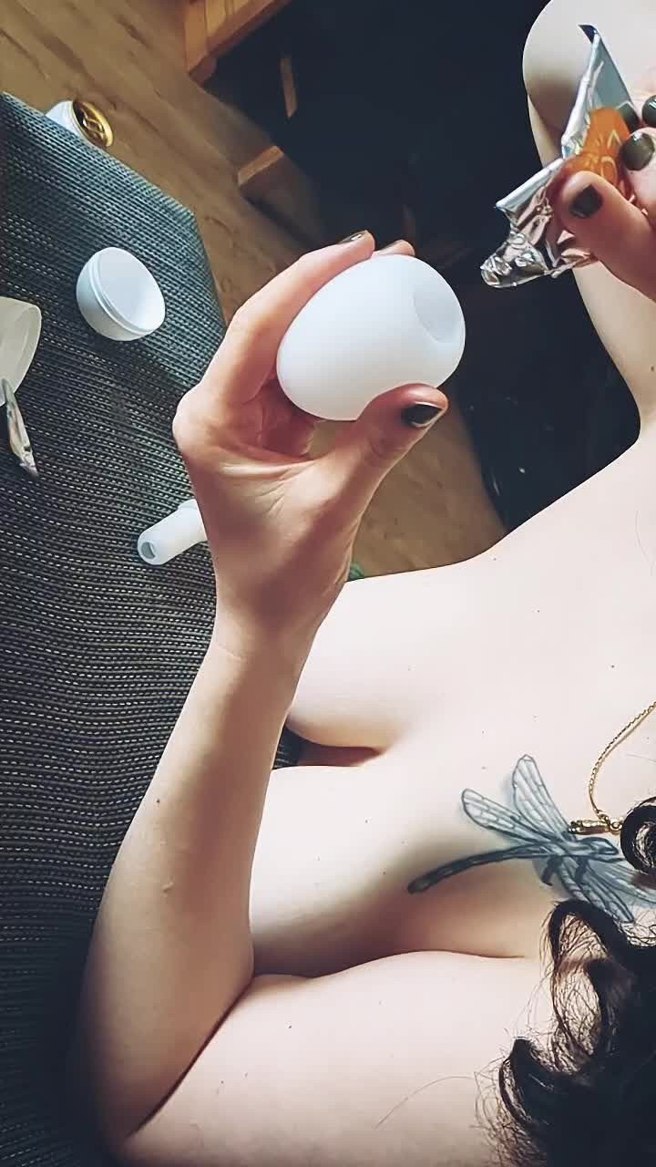Video by halfdrawncurtai with the username @halfdrawncurtai, who is a star user,  April 16, 2023 at 9:30 PM. The post is about the topic Amateur and the text says 'Yesterday we got a Tenga Egg but it broke after about 4 minutes of use 🙄'