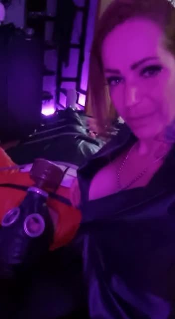 Shared Video by Nica.Nordic with the username @Nica.Nordic, who is a star user,  July 15, 2022 at 7:56 PM. The post is about the topic Female domination and the text says 'gasmask session'