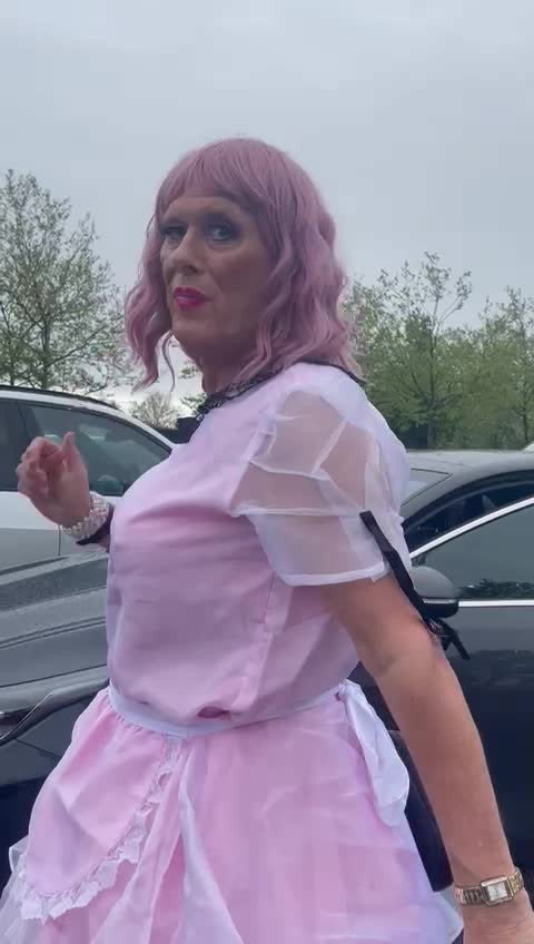 Video by TraceyFrillyknicks with the username @TraceyFrillyknicks, who is a verified user,  May 17, 2024 at 7:43 AM. The post is about the topic Public and the text says 'Tracey stops at South Mimms Services on the M25. She's bursting for a pee'
