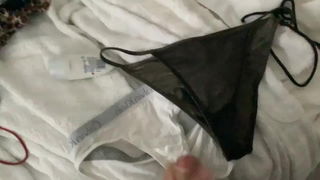 Video by Superkev with the username @Superkev, who is a verified user,  November 18, 2022 at 12:15 PM. The post is about the topic Cum panties and the text says 'Cumming on wifes panties'