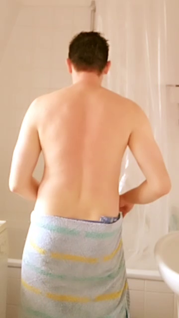 Video by funguy5180 with the username @funguy5180, who is a verified user,  October 6, 2020 at 10:39 AM. The post is about the topic Sexy Selfhot and the text says 'Loosing my towel for u after shower - follow for more
U can share, like and comment
#me #nude #ass #shower #clip #german #homemade #clip #video #smooth #spank #spanking'