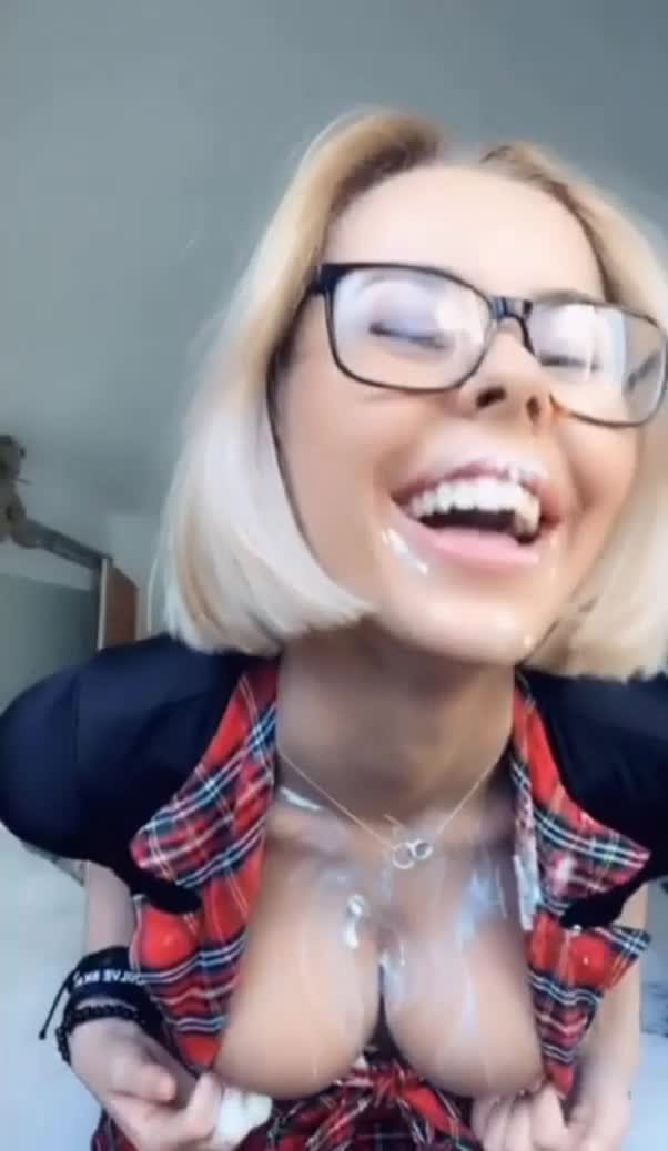 Video by Selina with the username @Selinaj, who is a verified user,  October 10, 2023 at 8:50 PM. The post is about the topic Cum Sluts and the text says 'I just had some cream for breakfast'