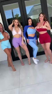 Video by THE FAITHFUL HOTWIFE with the username @TheStag-BG, who is a verified user,  November 9, 2022 at 9:59 PM. The post is about the topic Busty Petite and the text says '"Heaven on Earth!" #GROUP 🌎
[#SophieDee|#AngelaWhite|#MiaMalkova|#FranciaJames]
#Busty #Curvy #Bimbo #BigTits #Flashing #Tittydrop #NFSW
[#THESTAG 🦌] [ 💥 Choose a color! 💥 ]'