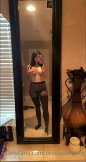 Video by OrangeLover2 with the username @OrangeLover2, who is a verified user,  July 4, 2024 at 4:18 PM. The post is about the topic Pantyhose and the text says 'Pantyhose in front of the mirror'