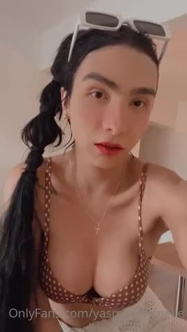 Video by beautyhasnogender with the username @beautyhasnogender, who is a verified user,  December 11, 2022 at 6:25 PM. The post is about the topic Transgender Gallery and the text says 'I need Yasmin to Fuck Me Missionary so I can look at her cute face while she is pounding me with her big cock 😘🍆💦'