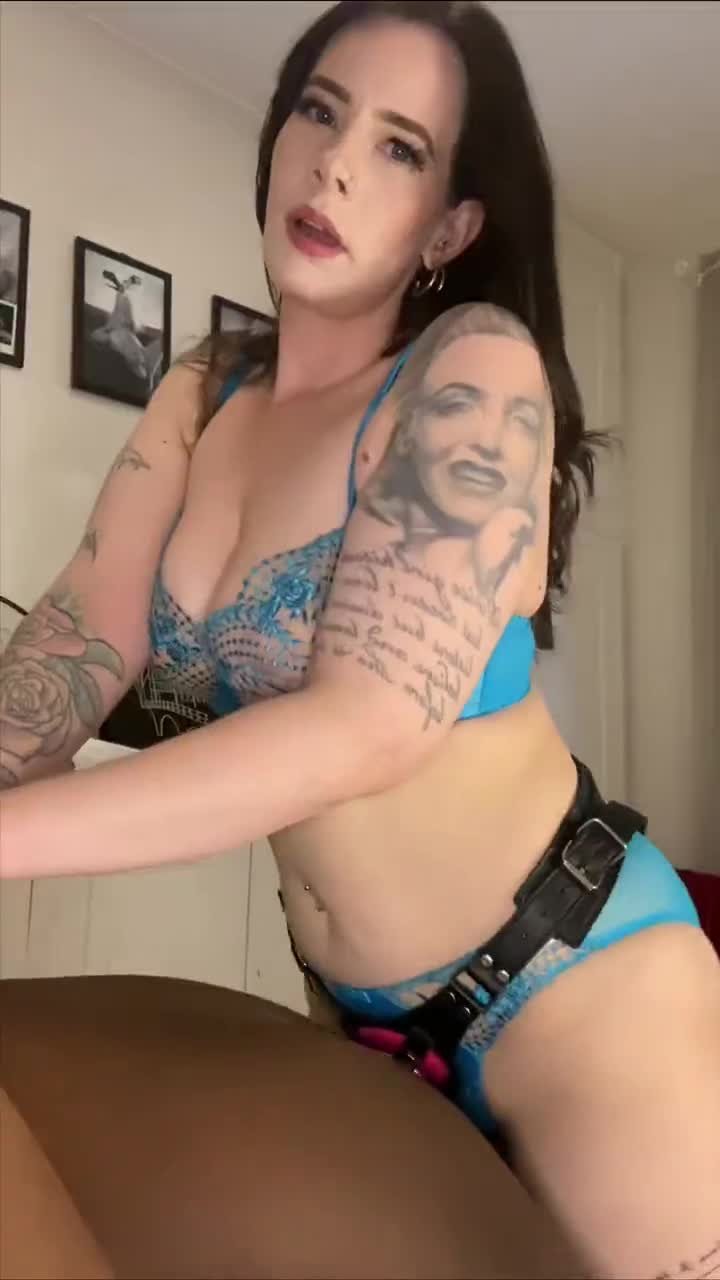 Video by MrEbiuss with the username @MrEbiuss, who is a verified user,  October 20, 2023 at 8:25 AM. The post is about the topic Pegging with Passion and the text says '"Good boy," She said as she kept going hard into him. "You're taking my cock really good, Just keep that ass nice and relaxed for me baby. This is so fucking hot!"'