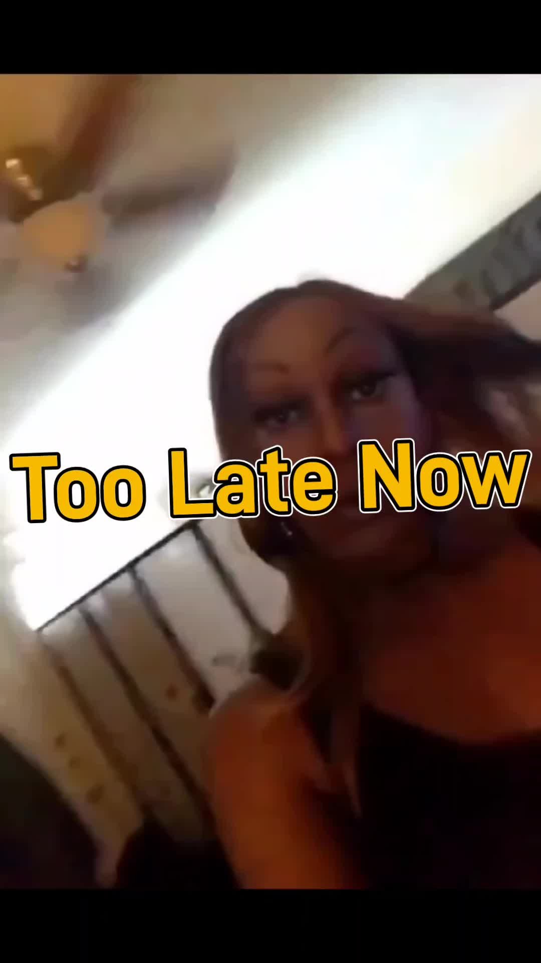 Video by iam.shanjones with the username @iam.shanjones, who is a verified user,  April 21, 2024 at 12:12 PM. The post is about the topic Just Black Transsexual Cock and the text says '** IT'S TOO LATE NOW **

✨✨Shan_4Eva✨✨'