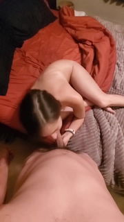 Video by Shycouple0819 with the username @Shycouple0819, who is a verified user,  January 17, 2024 at 10:05 AM. The post is about the topic Amateurs and the text says 'sexy little cock sucker 😍'