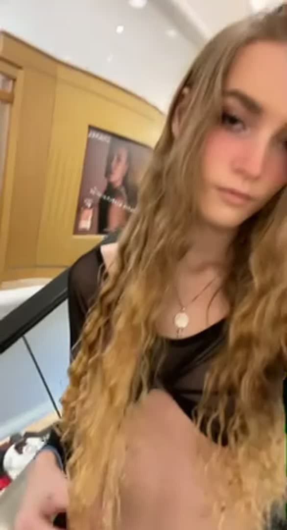 Shared Video by NaughtySarah with the username @NaughtySarah,  April 11, 2024 at 5:26 AM. The post is about the topic Flashers and Public Nudes and the text says 'shopping'