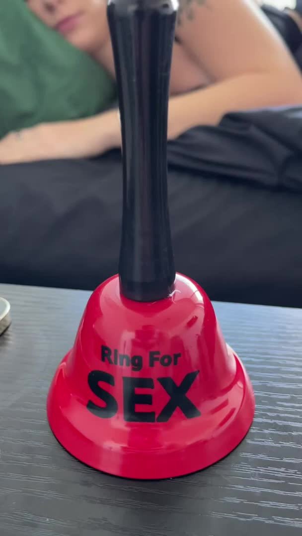 Shared Video by WhoreApril with the username @WhoreApril,  April 19, 2024 at 12:58 PM and the text says 'everyone needs this bell'