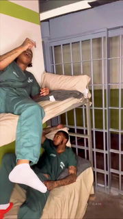 Video by CamBrandX with the username @CamBrandX, who is a brand user,  July 6, 2024 at 6:56 PM and the text says 'Doing time gets #hard! After lights out, these two cellmates help eachother on the #dl. Jerking, sucking, and fucking in their  cell, watch these to #ebony studs get #hardcore in solitary working a #bigcock and a tight #ass really #quiet. So #risky!..'