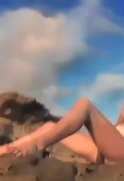Video by SirinaDroll with the username @sirinadroll, who is a verified user,  May 19, 2023 at 10:47 PM. The post is about the topic Best Nude and the text says '#Cute Mika at sunset #seaside
#outside #outwardly #curvy #sunbathing #nature'