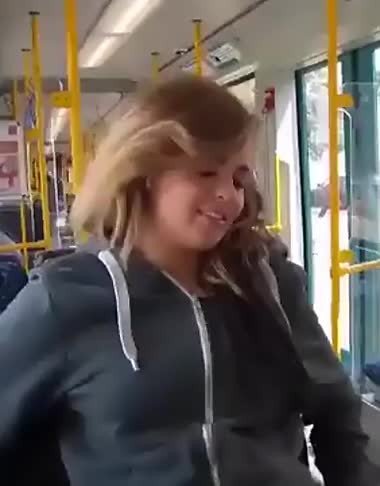 Video by SirinaDroll with the username @sirinadroll, who is a verified user,  August 3, 2023 at 1:24 AM. The post is about the topic Voyeur and the text says '#Girl #masturbates on a #public bus'