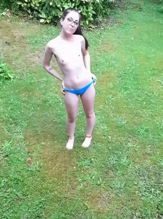 Video by SirinaDroll with the username @sirinadroll, who is a verified user,  August 5, 2023 at 1:52 AM. The post is about the topic Beauty Outdoor and the text says 'Rainy Day #Strip In #Public'