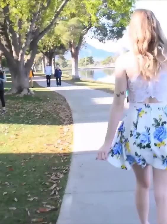 Video by SirinaDroll with the username @sirinadroll, who is a verified user,  September 22, 2023 at 1:36 AM. The post is about the topic Beauty Outdoor and the text says '#Pretty #teen #fingered #upskirt in #public place'