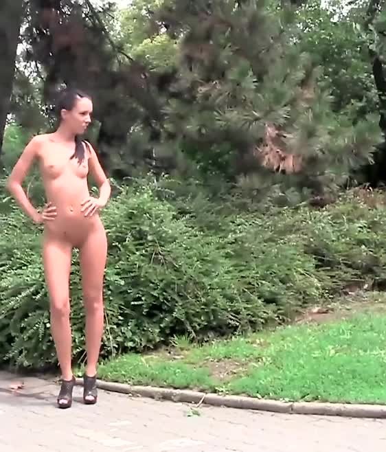 Video by SirinaDroll with the username @sirinadroll, who is a verified user,  March 23, 2024 at 1:43 AM. The post is about the topic Beauty Outdoor and the text says 'Tight #Brunette Goes on #Public #Nudity Adventure'