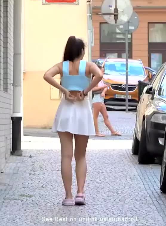 Video by SirinaDroll with the username @sirinadroll, who is a verified user,  April 3, 2024 at 2:31 AM. The post is about the topic Beauty Outdoor and the text says '#bottomless #nopanty #pantyless #upskirt #exhib'
