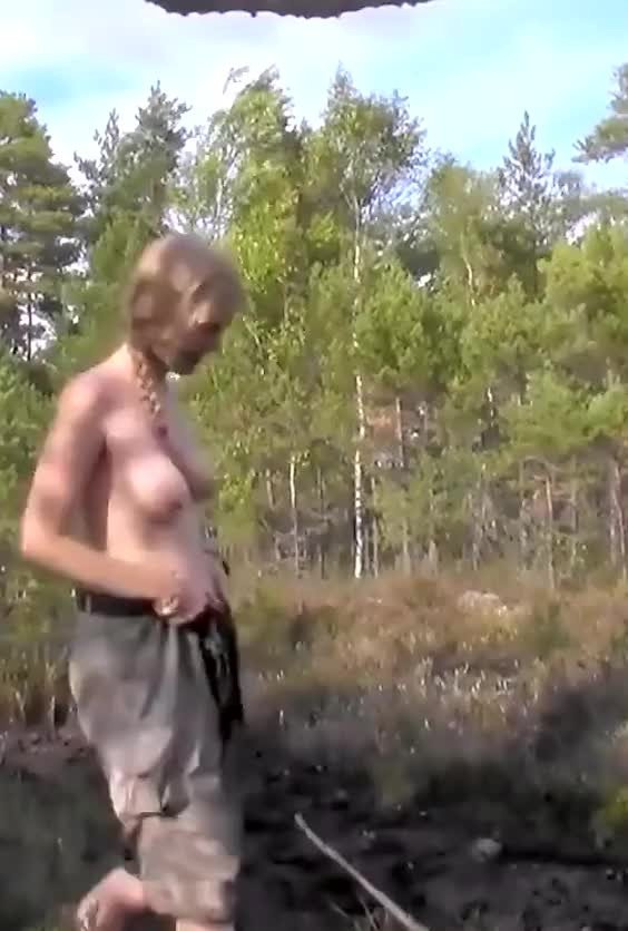 Video by SirinaDroll with the username @sirinadroll, who is a verified user,  May 11, 2024 at 2:18 AM. The post is about the topic Beauty Outdoor and the text says 'Cute Evelina #undressed in the #woods'