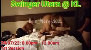 Video by Ayie_Noryn2023 with the username @AyieNoryn2023, who is a verified user,  August 2, 2023 at 11:54 AM and the text says 'July 28th, Bukit Bintang, Kuala Lumpur.
1st Session Orgy
2 couples
1 solo girl
10 solo guys

#SwingerUtara
#Ayie_Noryn2023'