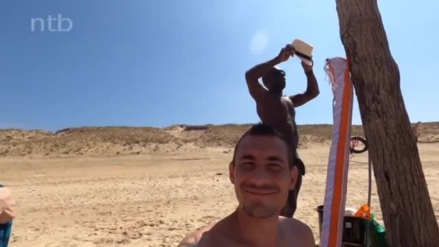 Video by The Shareholder with the username @theshareholder, who is a verified user,  June 13, 2023 at 9:10 AM. The post is about the topic Wild, wild beach and the text says 'Hotwife in action at the beach'
